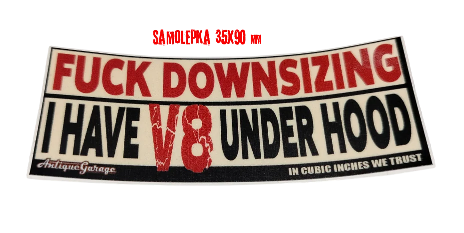 Samolepka FUCK DOWNSIZING