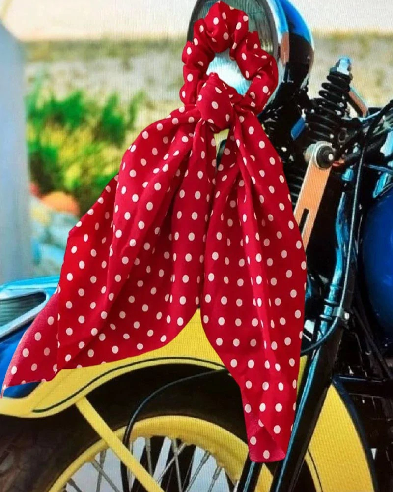 Gumička se stuhou do vlasů Rockabilly PinUp