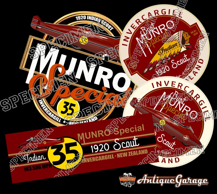Sada samolepek Burt Munro