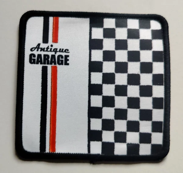 Nášivka Antique GARAGE Race - čtverec