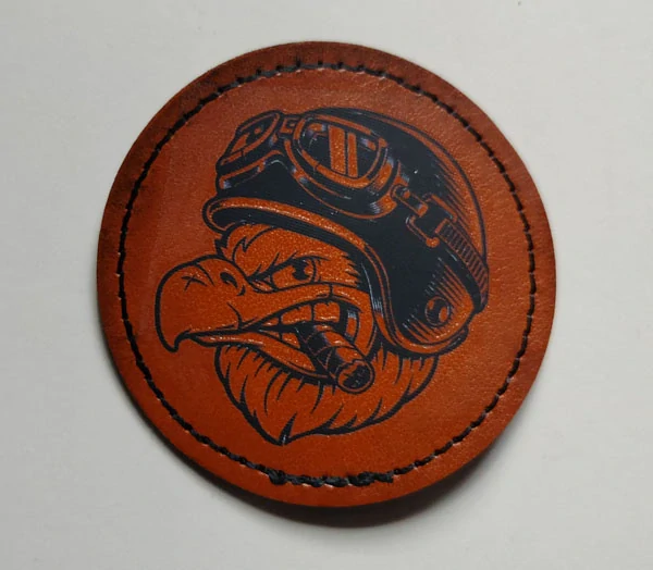 Kožená nášivka EAGLE HELMET