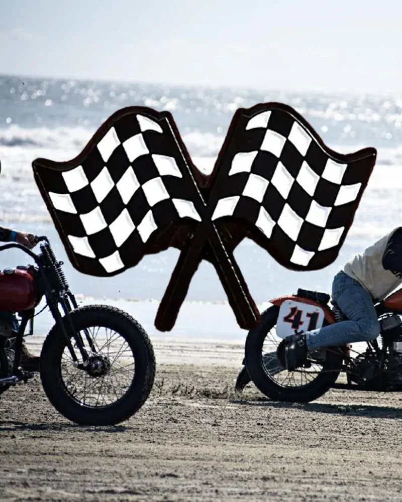 PIN / odznak Race flag / šachovnice
