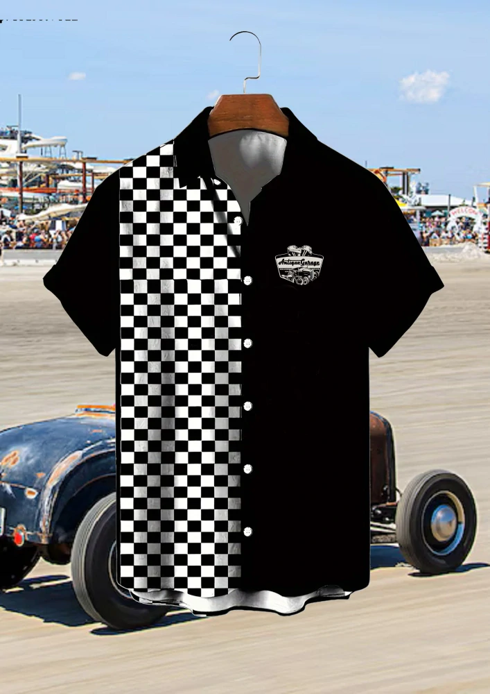 Košile HOT ROD Chess RaceFlag
