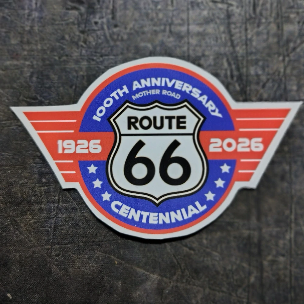 samolepka 100th anniversary ROUTE 66 - Centennial