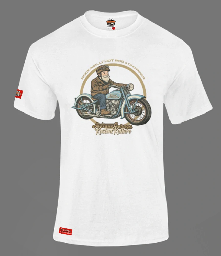 Triko MOTORCYCLE Chopper Antique Garage