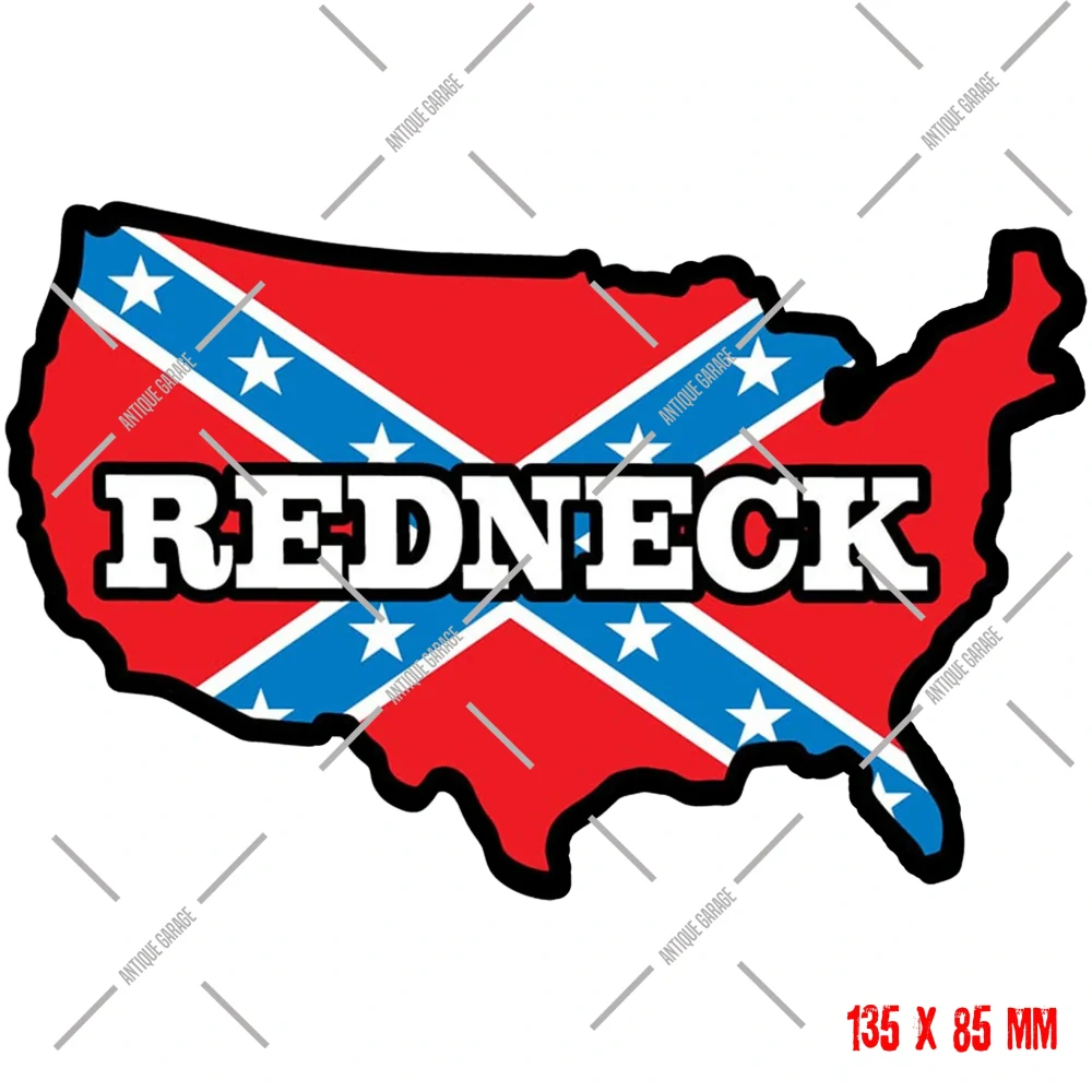 Samolepka mapa USA Redneck