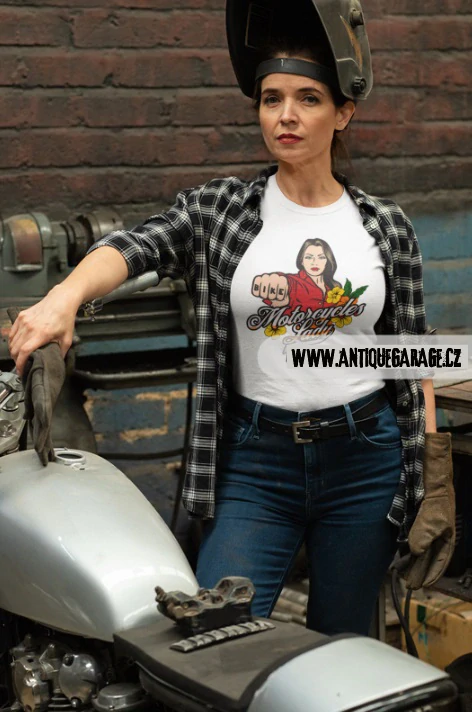 Dámské tričko Motorcycle lady Bike Fist