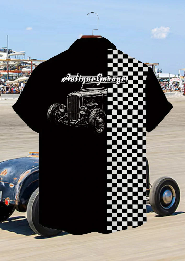 Košile HOT ROD Chess RaceFlag