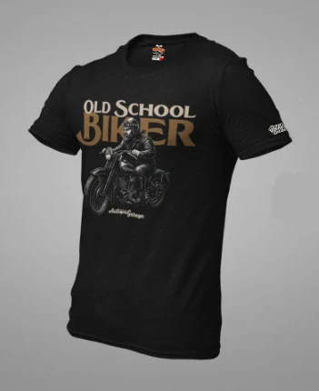 Tričko OLD SCHOOL BIKER