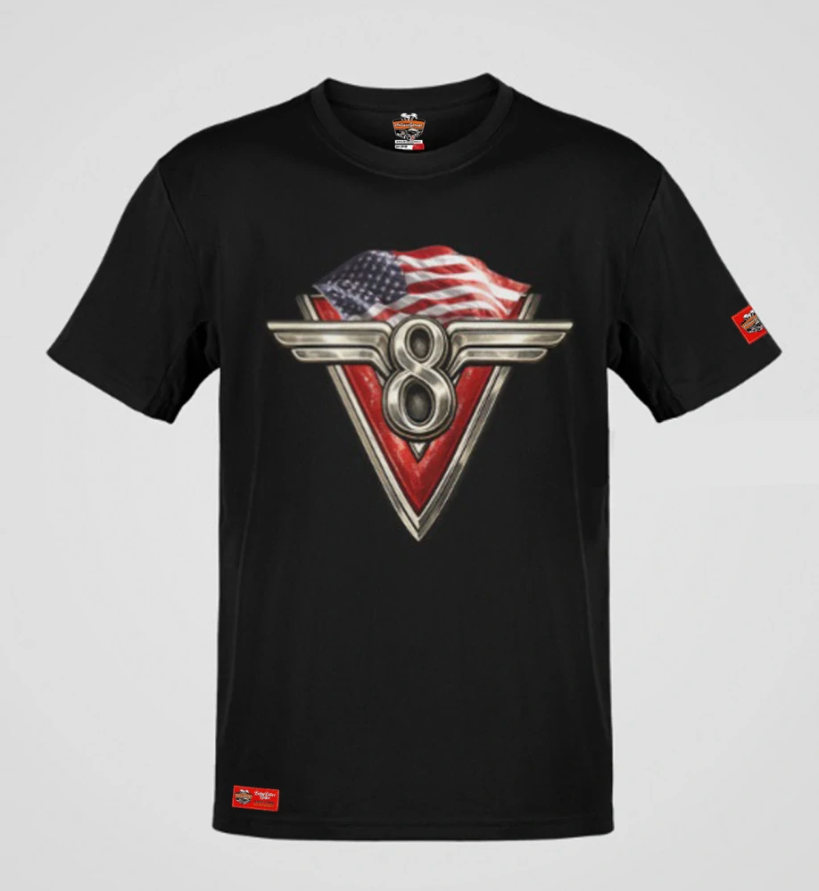 V8 USA flag Front