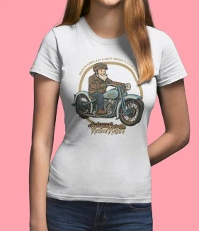 Dámské tričko MOTORCYCLE Chopper Antique Garage