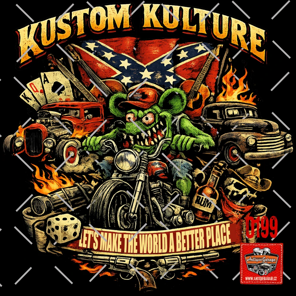 Tričko KUSTOM KULTURE - Better Place