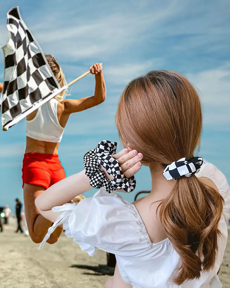 Gumička do vlasů Race Flag 3