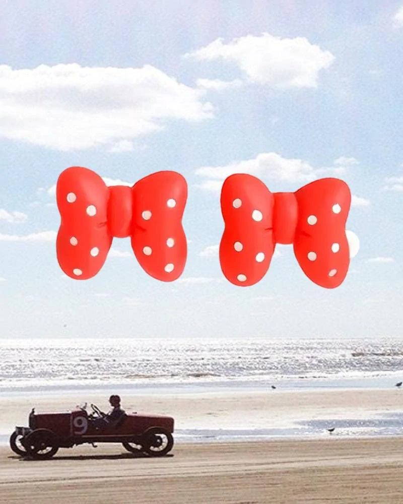 Dámské náušnice mašle Rockabilly PinUp