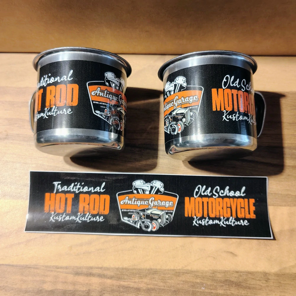 Nerezový hrnek HotRod Motorcycles