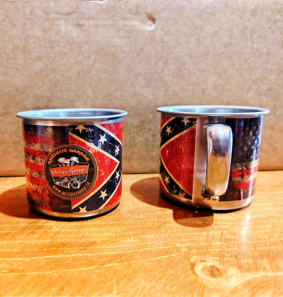 Nerezový hrnek USA / Rebel flag