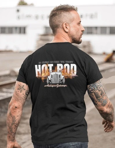 Triko HOT ROD in Flames