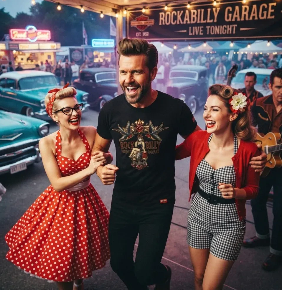 Tričko Rockabilly Swalows