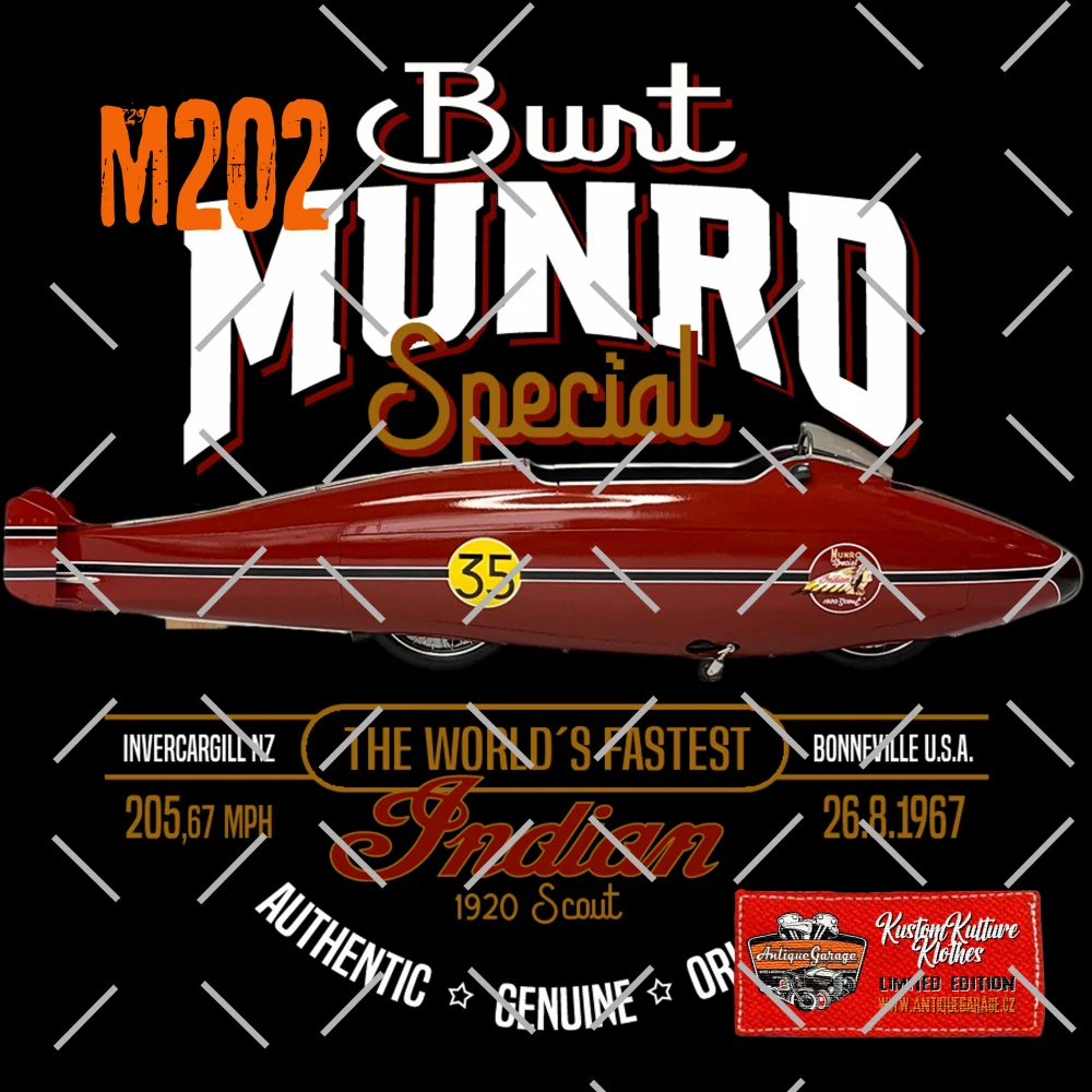Tričko BURT MUNRO 3.0 World´s fastest Indian