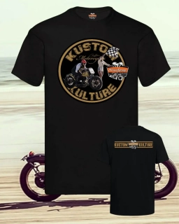 Tričko KUSTOM KULTURE Motorcycles Round