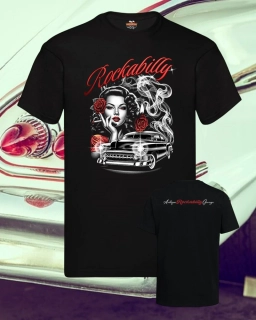 Tričko ROCKABILLY smoke girl