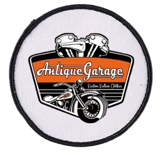 nášivka kruh Antique Garage