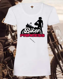 Dámské tričko Motorcycle Biker Princess