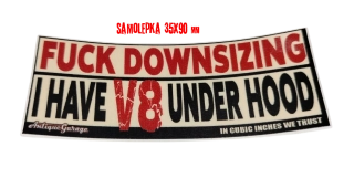 Samolepka FUCK DOWNSIZING