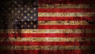 Samolepka USA flag