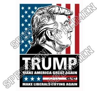Samolepka Donald TRUMP 45/47
