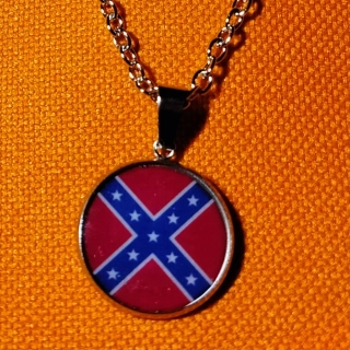 Řetízek s přívěskem Rebel flag