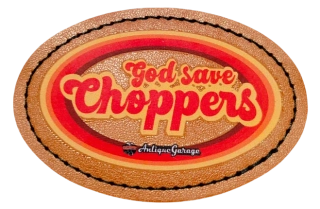 kožená nášivka GOD SAVE CHOPPERS