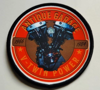 Nášivka V-Twin SHOVEL 1966-1984