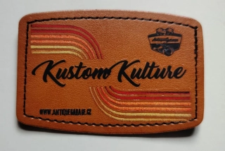 Kožená nášivka KUSTOM KULTURE Nostalgia