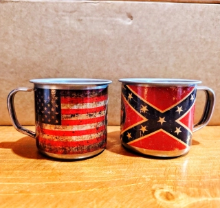 Nerezový hrnek USA / Rebel flag