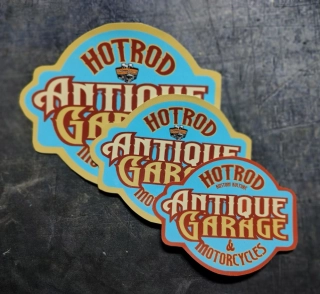 samolepka Antique Garage HotRod & Motorcycles