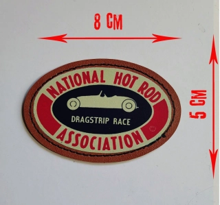 Kožená nášivka NHRA National Hot Rod Association