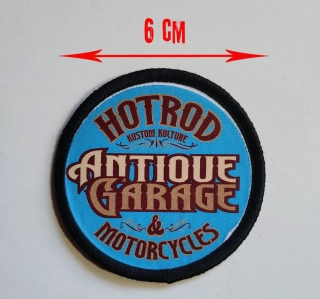 Nášivka Antique Garage DOOR emblem blue