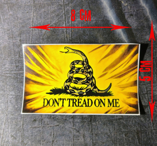 Samolepka DONT TREAD ON ME - Gadsden flag