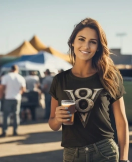 Dámské tričko metal V8