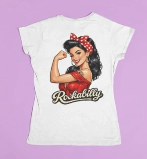 Dámské tričko Rockabilly We Can Do It