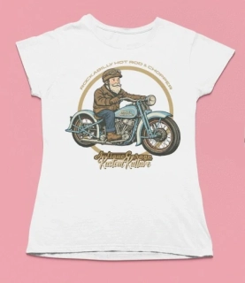 Dámské tričko MOTORCYCLE Chopper Antique Garage