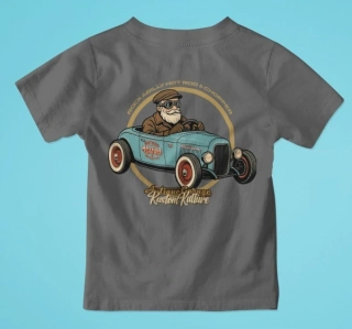 Dětské tričko HOT ROD Blue Roadster Antique Garage