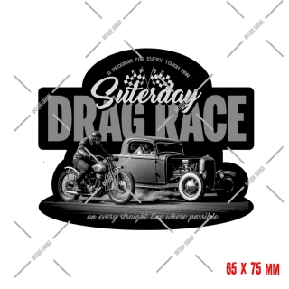 Samolepka Saturday Drag Race