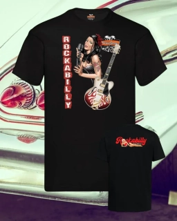 Tričko Rockabilly GuitarGirl