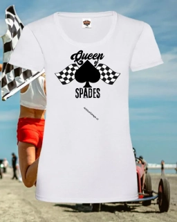 Dámské tričko HotRod Quenn of Spades