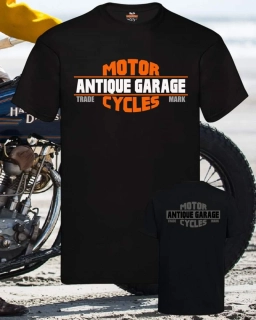 Tričko Antique Garage MOTORCYCLES